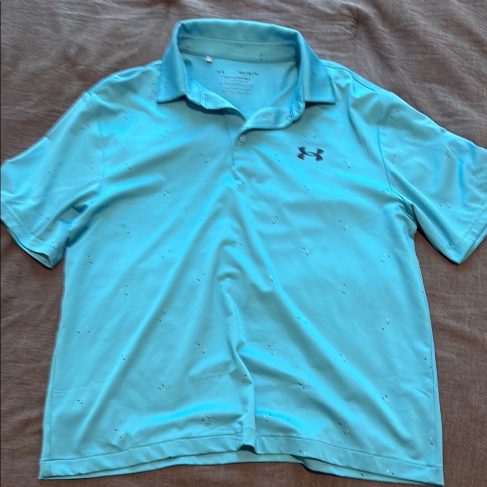Under Armour Men's Blue Golf Polo Shirt